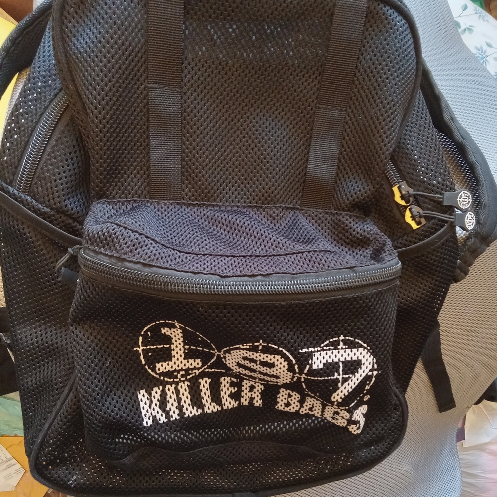 Black Mesh Backpack